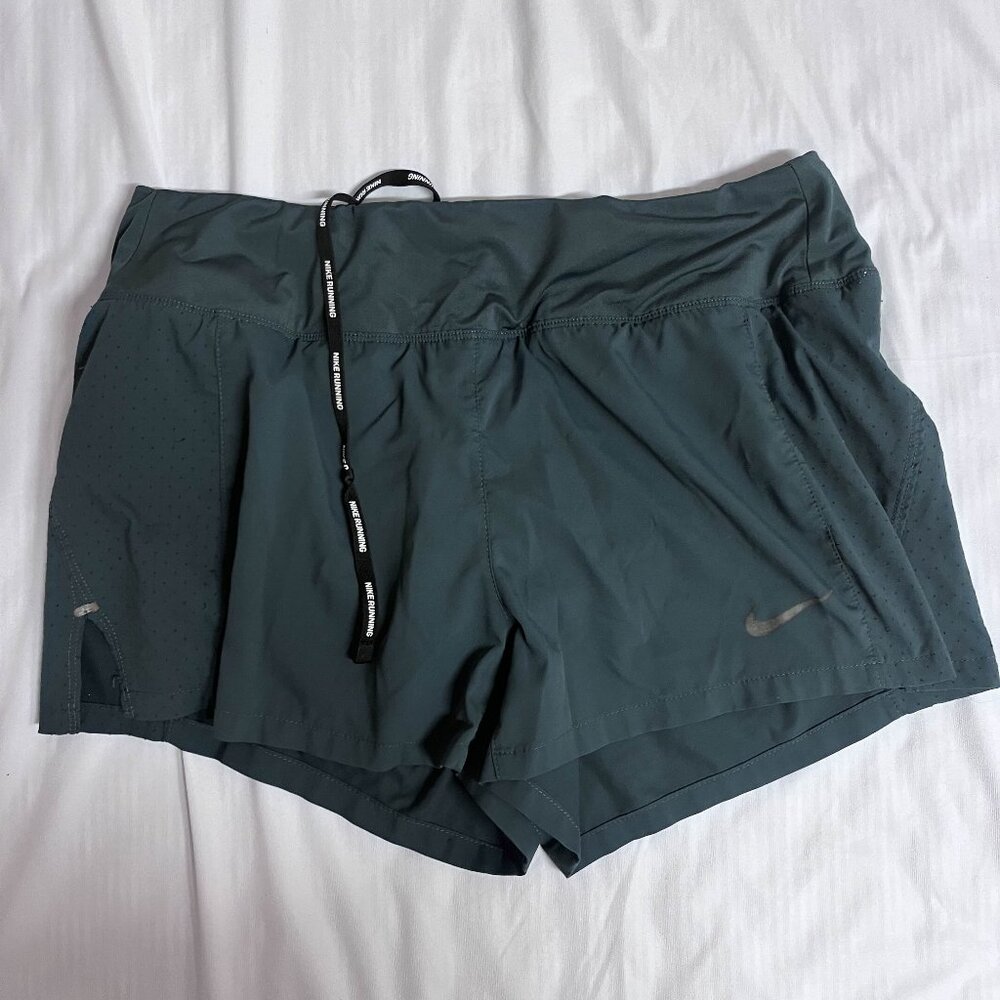 Nike Eclipse Running Shorts, Jungle Green, Size M